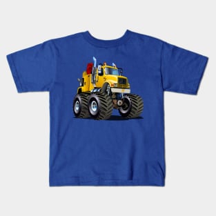 Cartoon Monster Tow Truck Kids T-Shirt